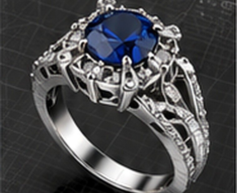 Sapphire CAD jewelry model